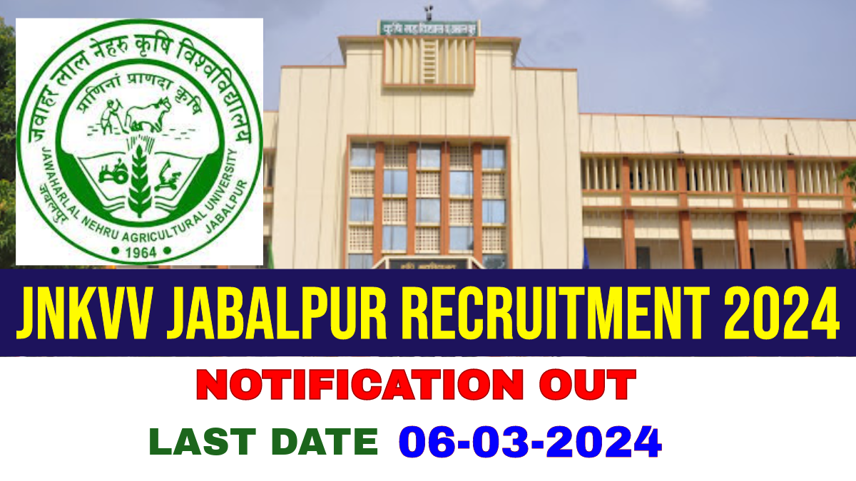 JNKVV Jabalpur Recruitment 2024
