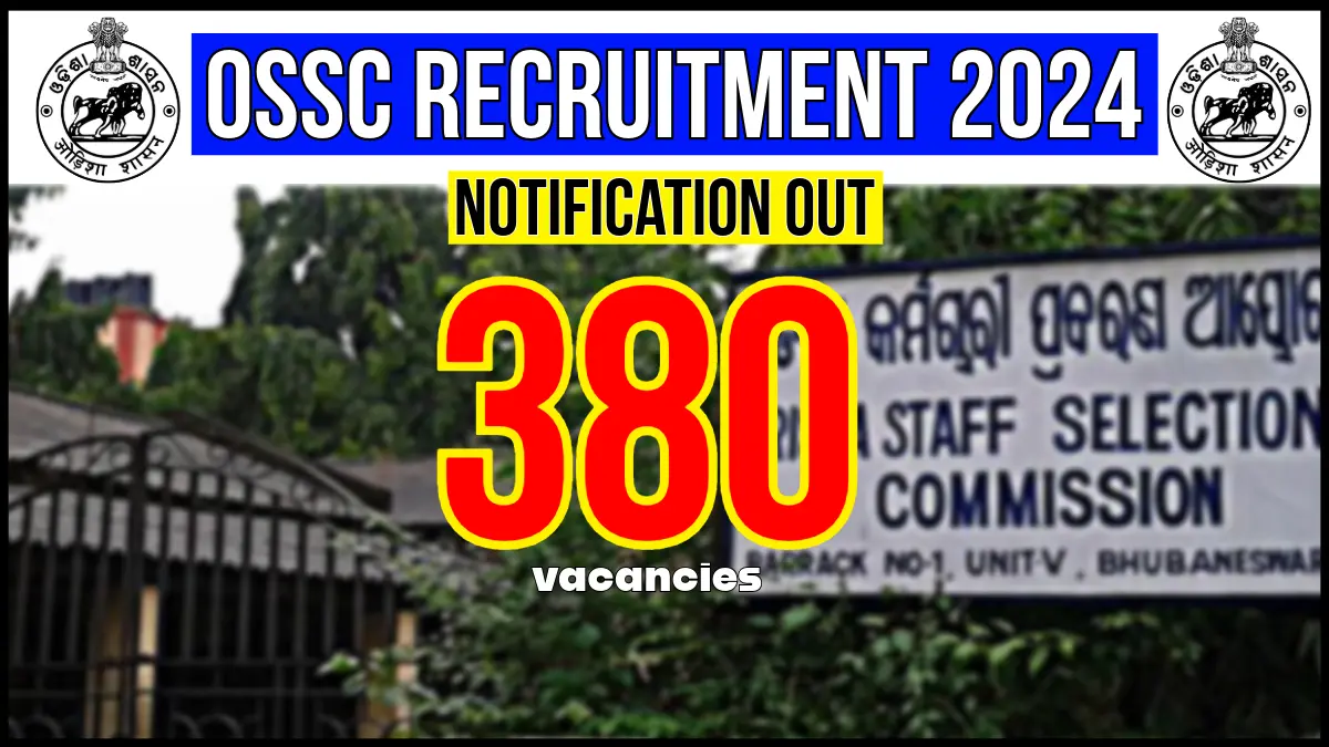 OSSC Recruitment Notification 2024