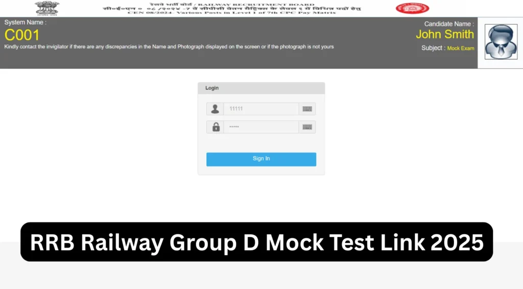 Railway RRB Group D Mock Test Link 2025 Out for CEN 08/2024 CBT, Direct ...